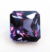Natural ALEXANDRITE  Color Change SQUARE CUT 8.12 Ct Loose Gemstone CERTIFIED